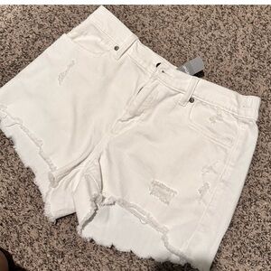 Aerie white shorts size small new with tags